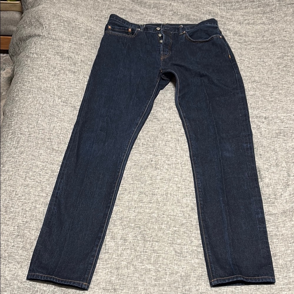 Men's Dark Selvedge Blue Jeans